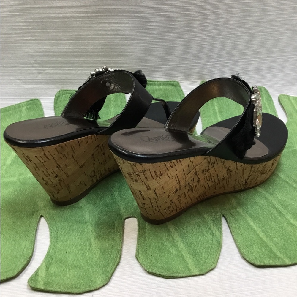 Fun Black Thongs with Rhinestones.  Carlos Santana - Picture 4 of 8